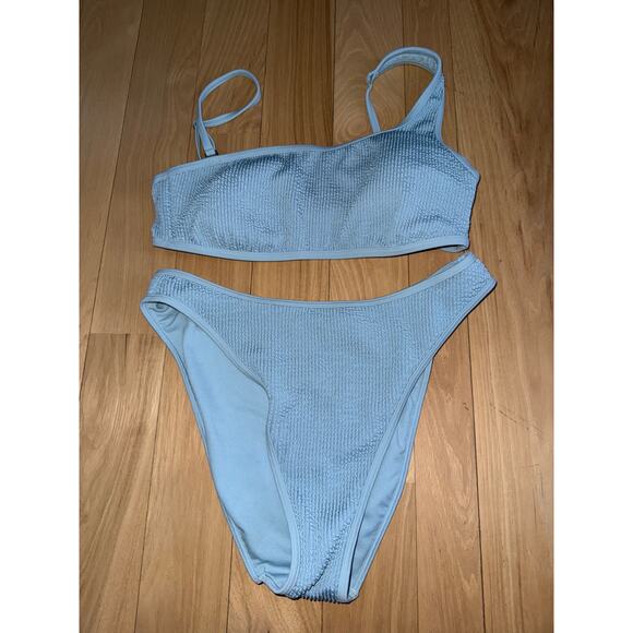 Abercrombie & Fitch Other - Abercrombie & Fitch Light Blue Ribbed Bikini